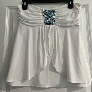 White House Back Market Strapless top